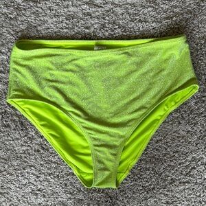 Good American Lime Green Bikini Bottoms